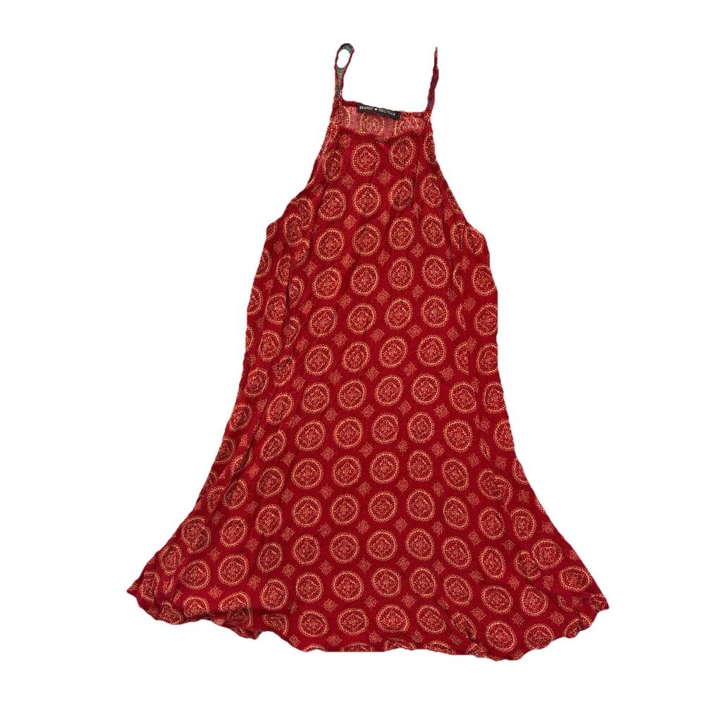 Brandi Melville OSFM Red Bohemian Sundress Mini Women’s Dress Juniors